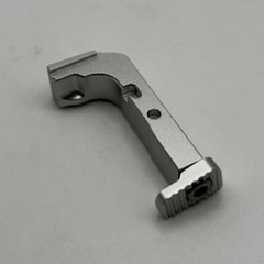 Extended Mag Release for GIock GEN 3 ,17, 19, 26 ,34, Aluminum Silver