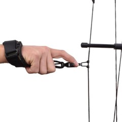 1X Compound Bow Caliper Release Aid Trigger Wrist Strap Archery Accessories Camo