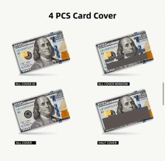Lot x4 Hundred Dollar Bill USA Currency Money Credit Debit Card Skin Sticker 221