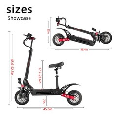 Electric Scooter for Adult 6000W Dual Motor 55MPH 60V 38AH Folding Fast Escootor