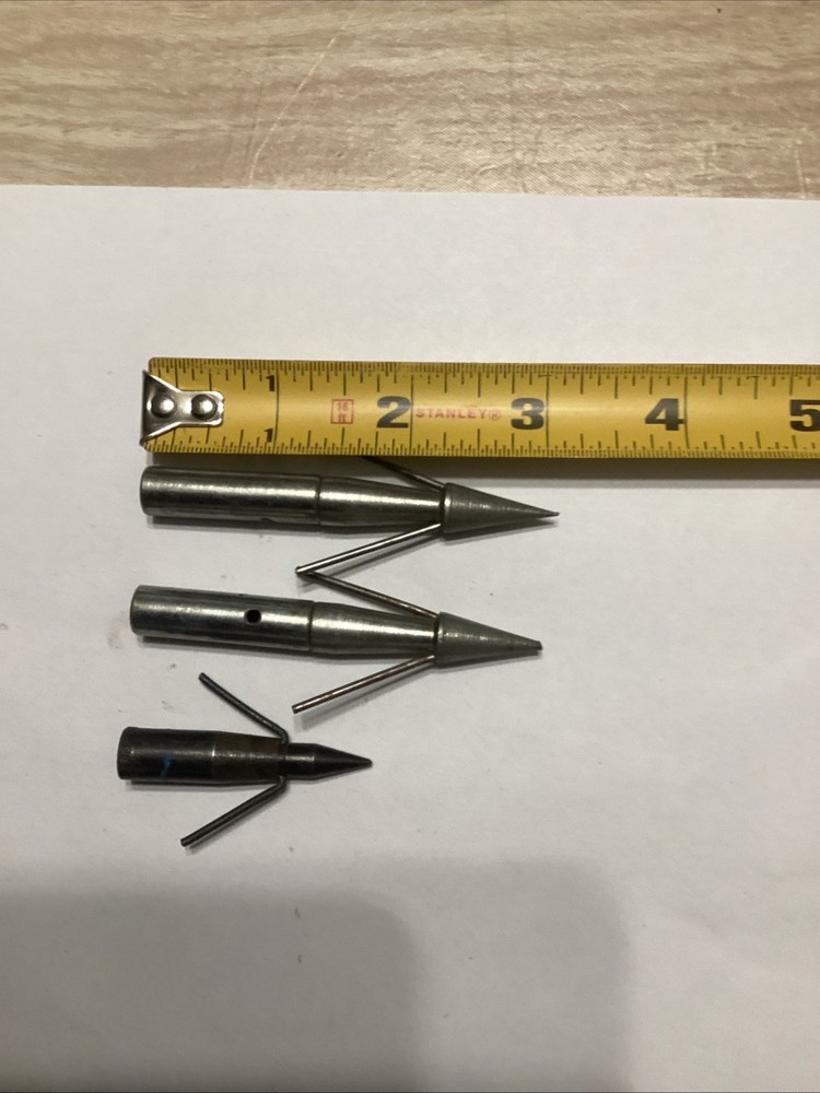 Bowfishing Arrow Point Broadheads Pack (3 Piece) 2 Sizes See Pics