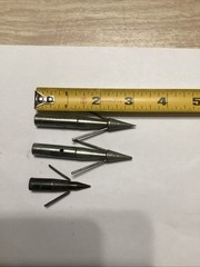 Bowfishing Arrow Point Broadheads Pack (3 Piece) 2 Sizes See Pics