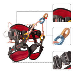 Arborist Saddle Tree Climbing Half Body Harness Rope Bridge Caving Rescue New