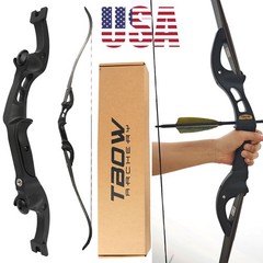 62″ F Interface Takedown Archery Recurve Bow 25-60lbs Limbs Aluminum Bow Hunting