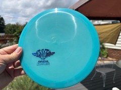 2021 Blue GLOW Flat Champion Eagle Disc Golf Innova Penned (Free Returns) #2416