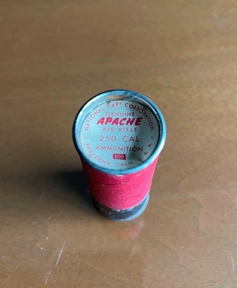 Apache air rifle and pistol .250 caliber roundball ammunition- Vintage