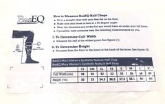 BasEQ Riding Half Chap Children’s Equestrian Equine Synthetic Nubuck – Mia Small