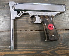 Vintage Mondial Oklahoma Chrome Air Pistol Break Barrel .177cal-Parts or Repair