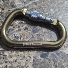 Black Diamond Pear Shape Aluminum Locking Carabiner 24kN/7kN Large 55714