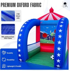 6.5×6.5×9FT Inflatable Football Target Game Built-in Blower for Indoor Outdoor