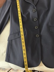 Equiline Women’s Italia Dressage Coat In Navy W Crystal Embellished Buttons 44