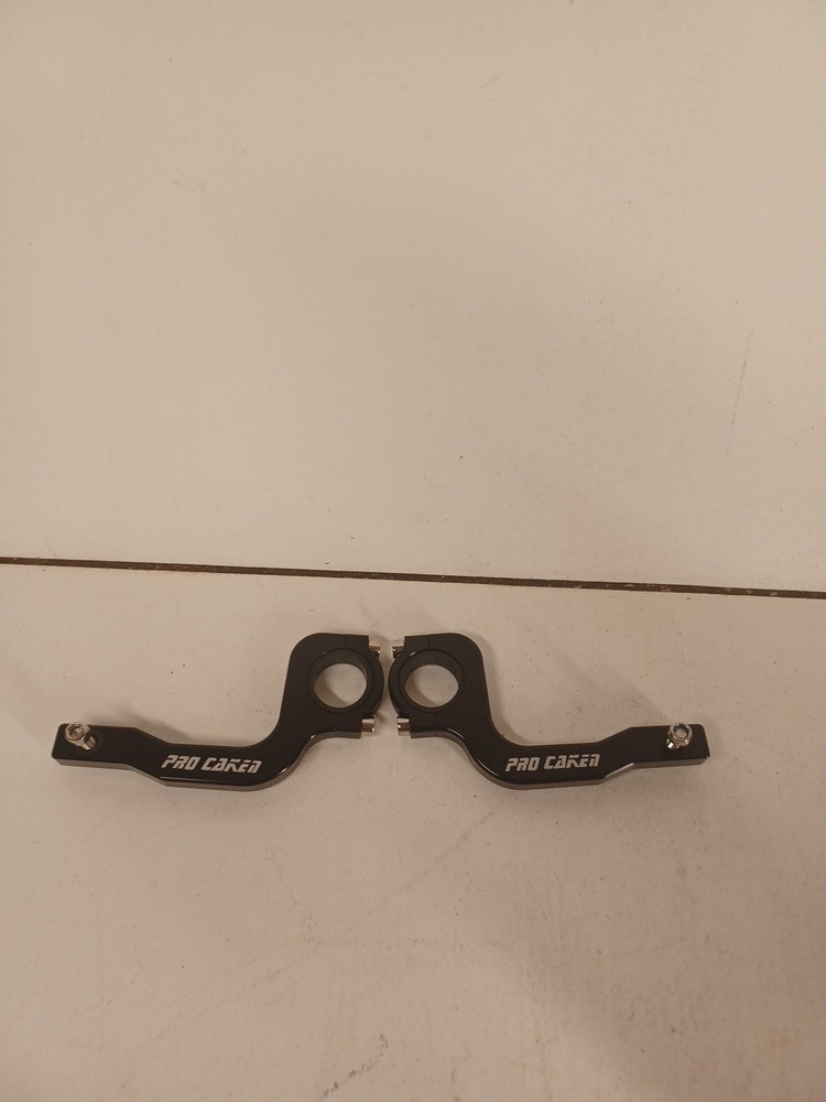 2 Universal 7/8″ 22mm and 1-1/8″ 28mm Black Handle Bar Hand Guards Bracket Only