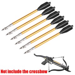 6pcs 6.8″ Aluminum Fish Hunting Arrows Fishing Bolts for Pistol Crossbow bowfish