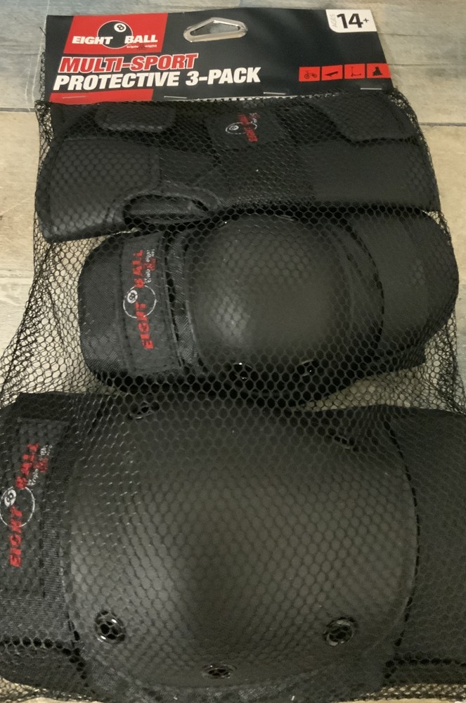 ⚡️Eight Ball Multi-Sport Knee, Elbow + Wrist Pads Set Ages 14+ 🆕