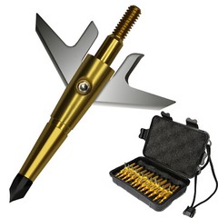 1 Dozen Swhacker Broadheads 100Gr 1.75″ Cut Compound Recurve Bow Crossbow Tip
