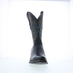 Dingo Gold Rush DI-152 Mens Black Leather Slip On Cowboy Western Boots