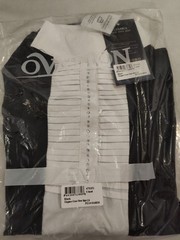 Ovation Elegance Grace Ladies Long Sleeve Show Shirt XS- Black And White NWT