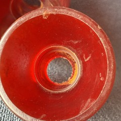 Red Skateboard Wheels Set 50x40mm Vintage 1970’s Urethane New Old Stock.