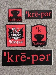 VTG 2000’s Lot Of 5 KRE-PER Skateboard STICKERS Trucks NOS Skateboarding KREPER
