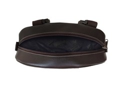 Challenger Pebbled Brown Leather Hand-Tooled Saddle Pommel Bag 102QSA07