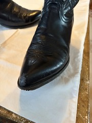 Tony Lama Black Western Equestrian Boots Size 10 1/2 Style 2923