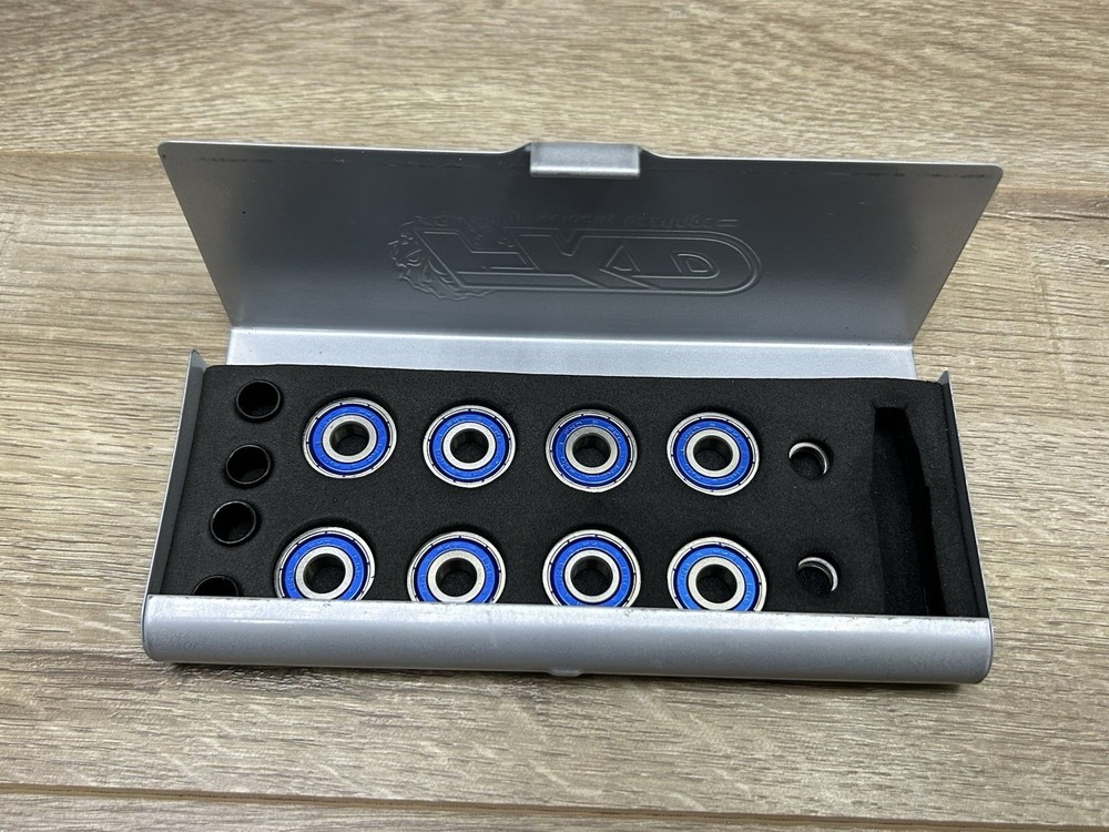 Vintage FKD ABEC 3 Blue Skateboard High Velocity Bearings Set Of 8