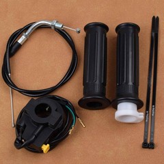 Twist Throttle Handle Grip Assembly and 36 Cable with Kill Switch Set for 7/8