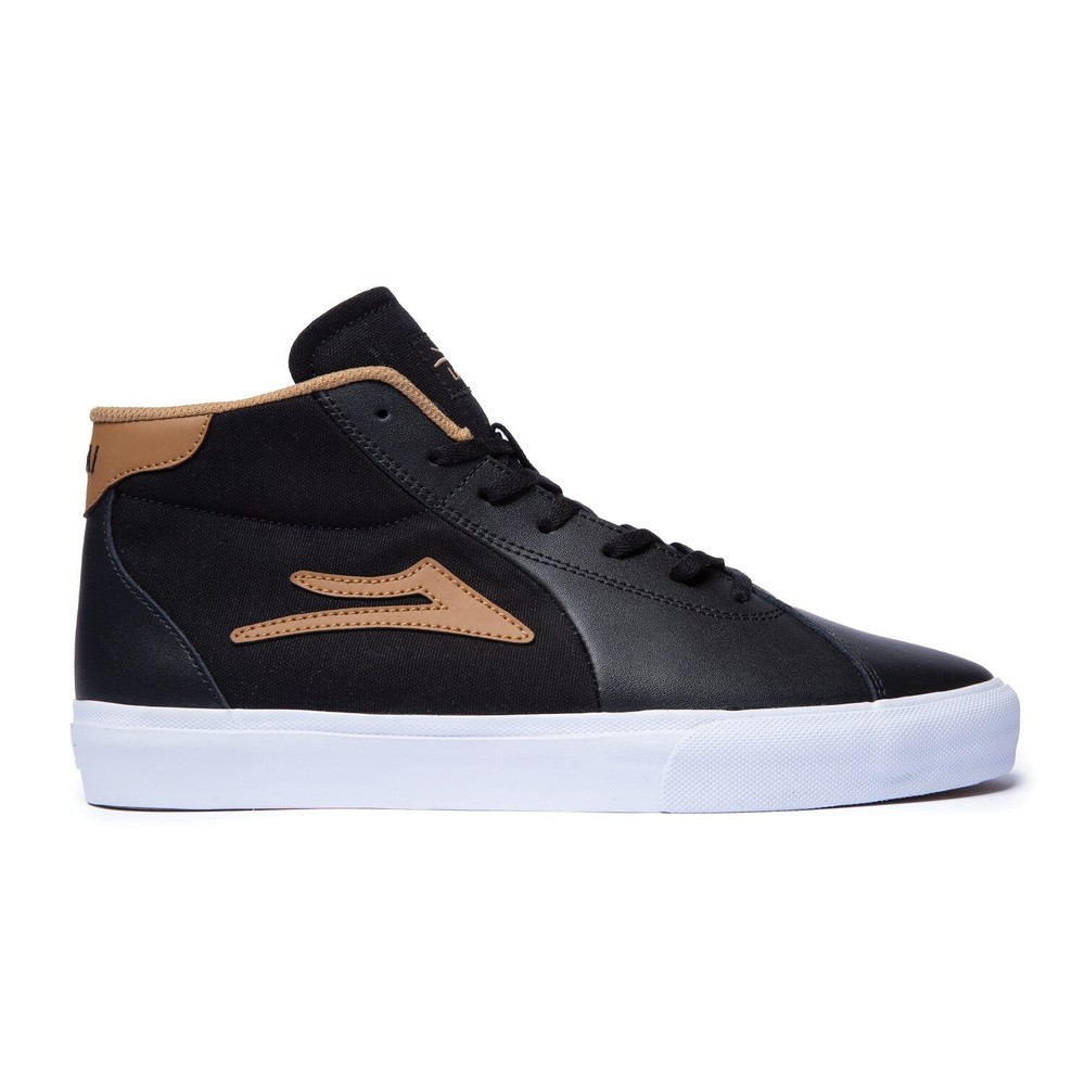 Lakai Shoes Flaco II Mid – Black/Tobacco