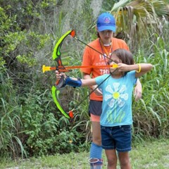 Bow and Arrow for Kids with LED – Archery Bow with 6 Suction Cups Arrows, Target