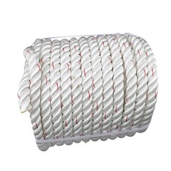 1inch × 120FT High Strength Braided Rope Breaking Strength 3400 Pounds White Red