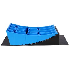 RV Leveling Blocks Kit – 8-Piece Curved RV Wheel Levelers with Chocks