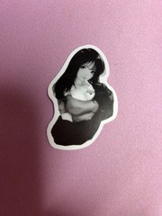 black and white waifu lewd stickers #4