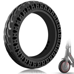 Felixstory 8.5×2.0 Inch Solid Tire, 50/75-6.1 8 1/2×2 8.5×2.0, black 1pc