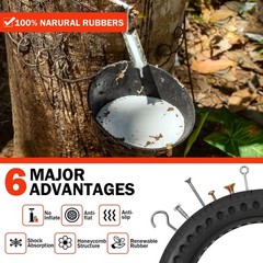 14×2.125 Solid Electric Bicycle Tire,14 x 2.125 Electric Bike Tire for Replac…