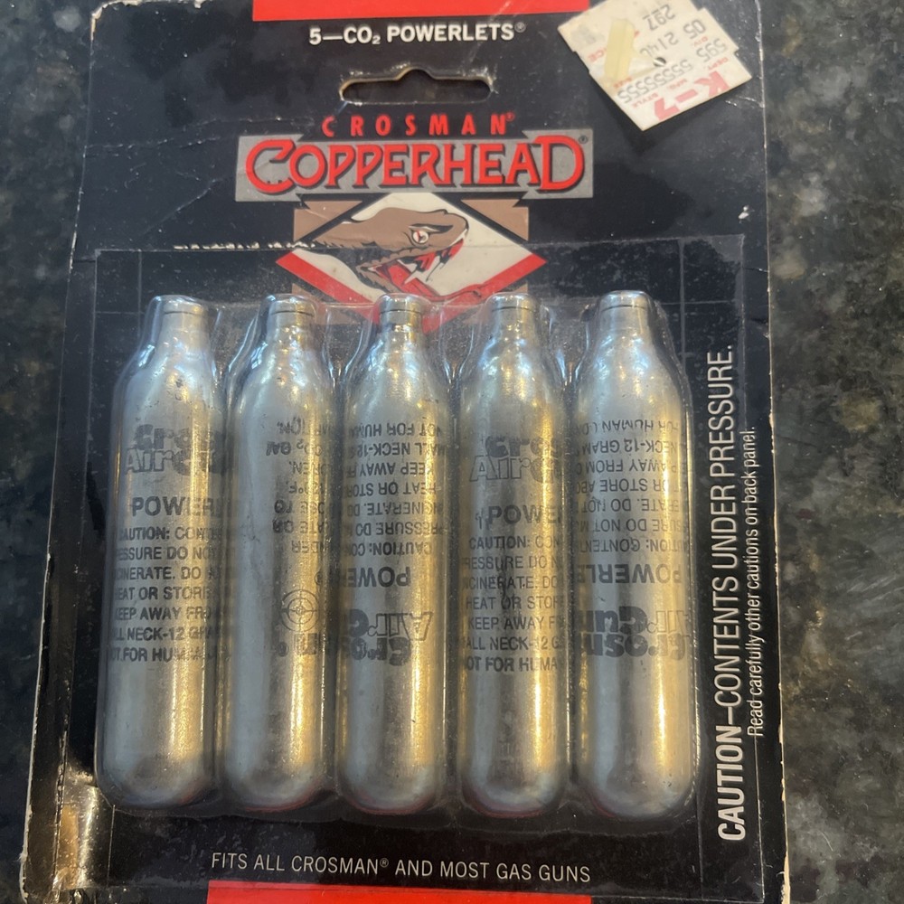 Crosman Airgun 5 Copperhead CO2 Powerlets 12 Grams