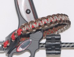 Archery bow wrist strap walnut, desert camo and red bling sling FREE SHIPPING