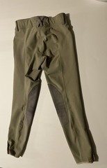 Romfh Women’s Breeches 24R Beige Gray Cotton Blend Equestrian