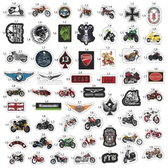 179 Pcs Motorcycle Stickers – Strong Adhesive & Waterproof Stickers for Adult…