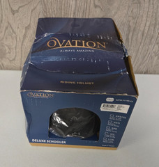 Ovation OV Deluxe Schooler Riding Helmet Adjustable Dark Gray M/L Equestrian