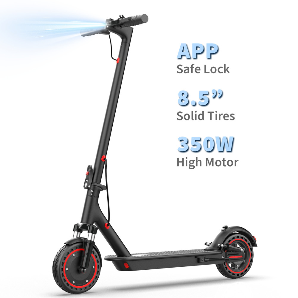 Ladped Electric Scooter Adults Folding E-Scooter Commuter W/ Front Suspension
