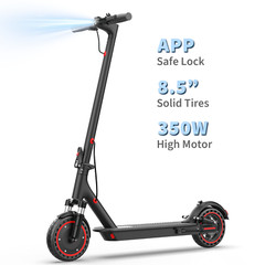 Ladped Electric Scooter Adults Folding E-Scooter Commuter W/ Front Suspension