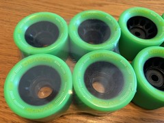 Riedell Skates Sonar Demon EDM 62mm Indoor Skate Wheels Green X8