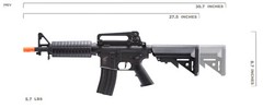 Classic Army Apex RIS AEG Rifle Airsoft Gun Black 380 FPS Extendable Stock