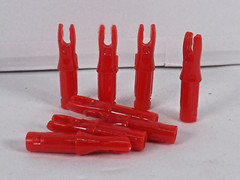 Archery Nocks 6.2mm/0.246″ Rose Red 50PK RRNKS702