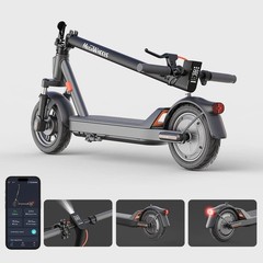 ADULT ELECTRIC SCOOTER 10″ TIRES LONG RANGE E-SCOOTER CITYCOMMUTER APP MAX 600W