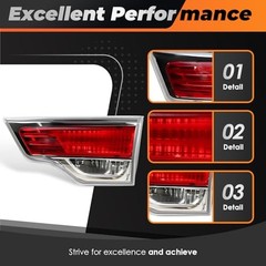 TO2803115 Inner Tail Light w/O Bulb Compatible with 2014-2016 Highlander Right