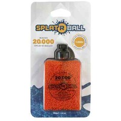 SplatRBall Orange Ammunition 20,000 Rounds 7.5 mm Bottle, 14 + Years Old