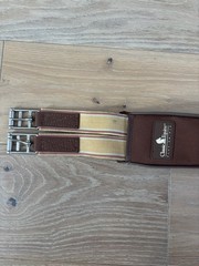 44” Classic Brown Neoprene Soft Touch Equine Contoured English Girth