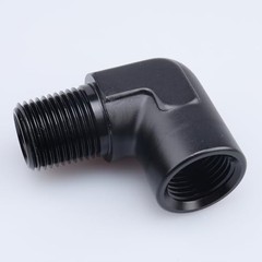 90 Degree 1/2″ NPT 1/2 NPT to 1/2 NPT female npt to male npt elbow black