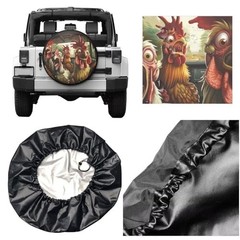 Funny Print Spare Tire 17″ for tire diameter 31.49″-32.67″/80-83cm Chicken